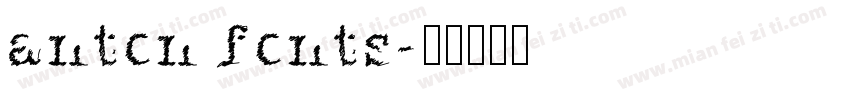 anton fonts字体转换